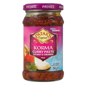Curry Paste fr milde Korma Gerichte